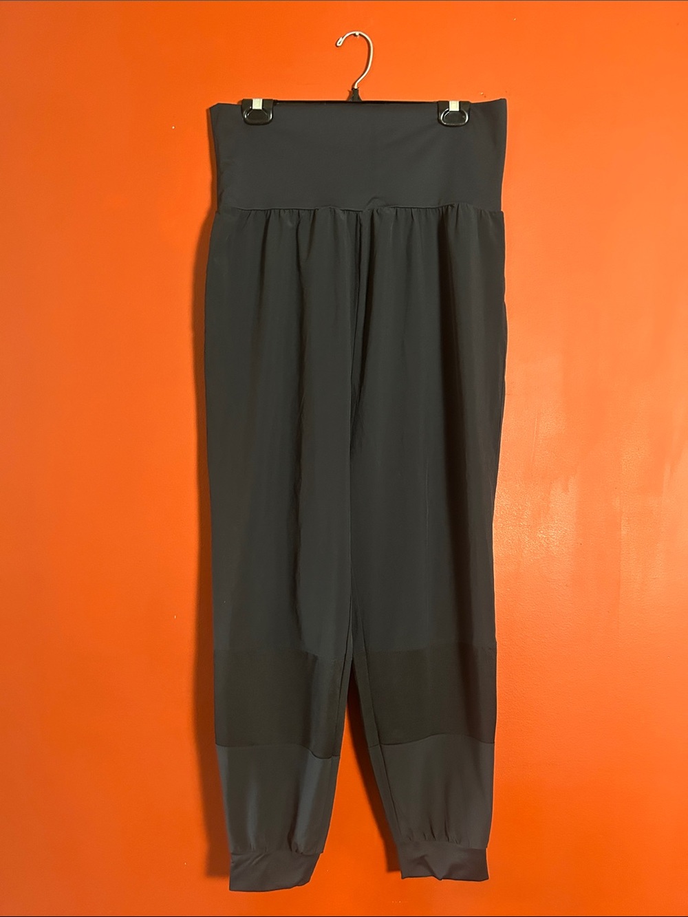 Forever 21 Black High-Waisted Track Joggers